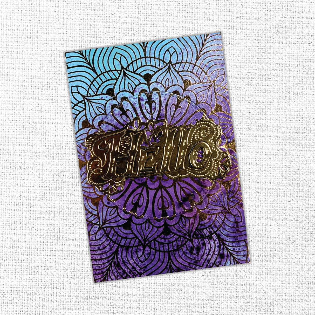 Mandala Card Fronts - Gold Foil 12x12 Paper Collection 29221