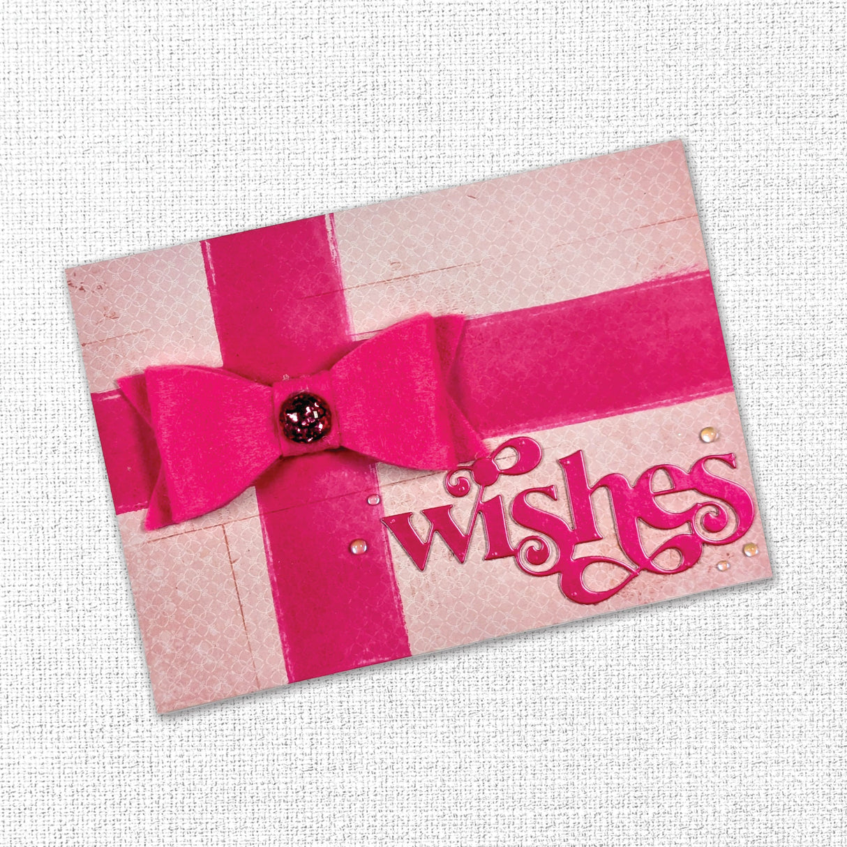 Fancy Script Layered Wishes Metal Cutting Die 32457 - Paper Rose Studio