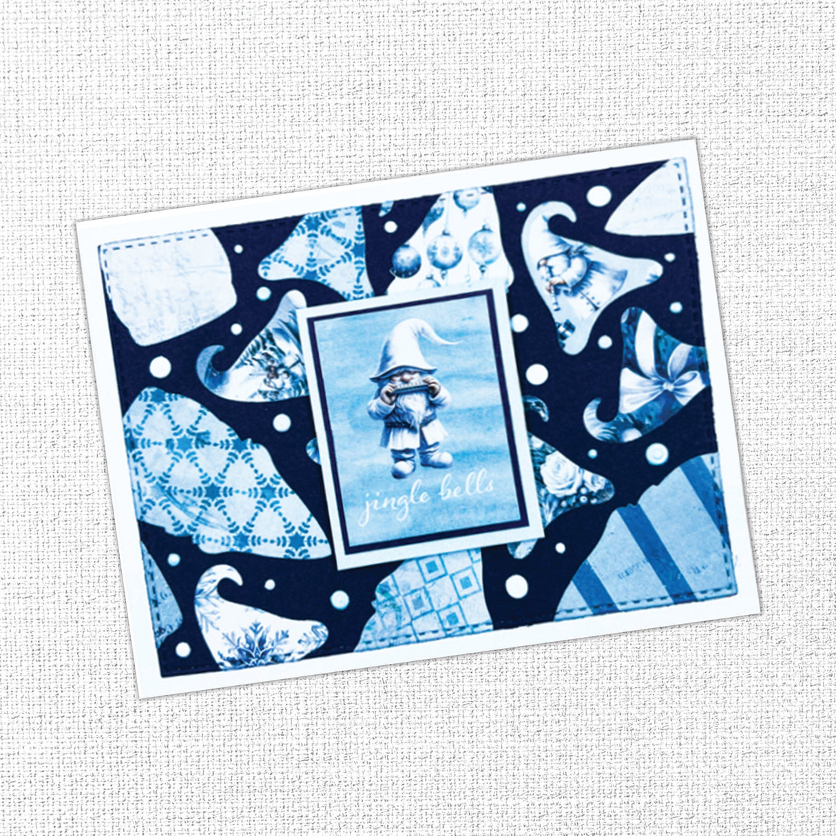 White Christmas Gnomes Embossed Die Cuts 32880 - Paper Rose Studio