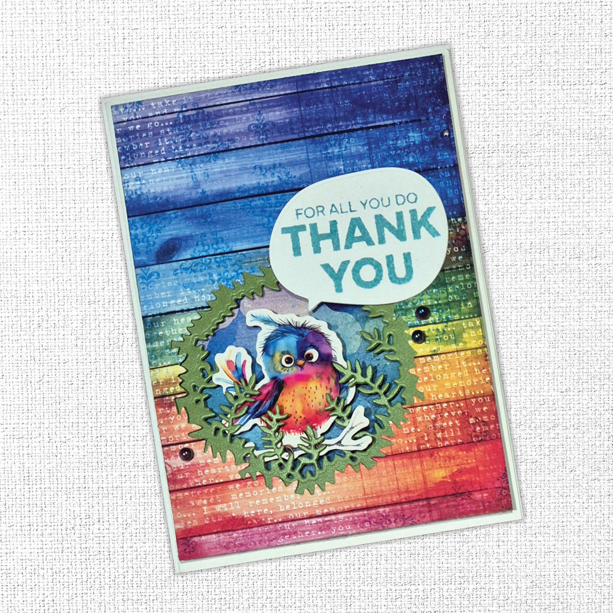 Rainbow Village 6x8" Birds Embossed Die Cuts 35350 - Paper Rose Studio