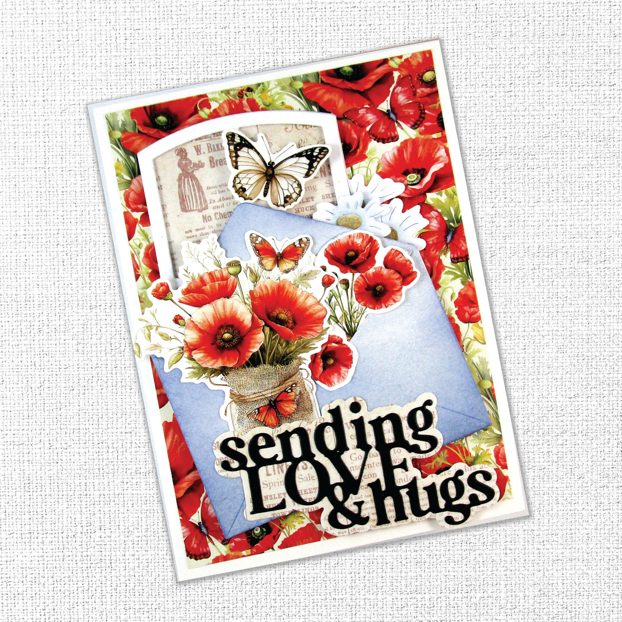 Poppy Garden Embossed Die Cuts 34665 - Paper Rose Studio