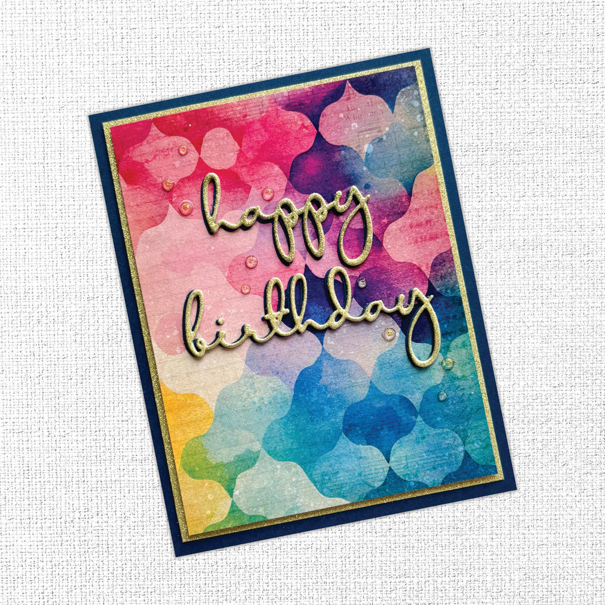 Happy Birthday Fine Script Layered Metal Cutting Die 20904