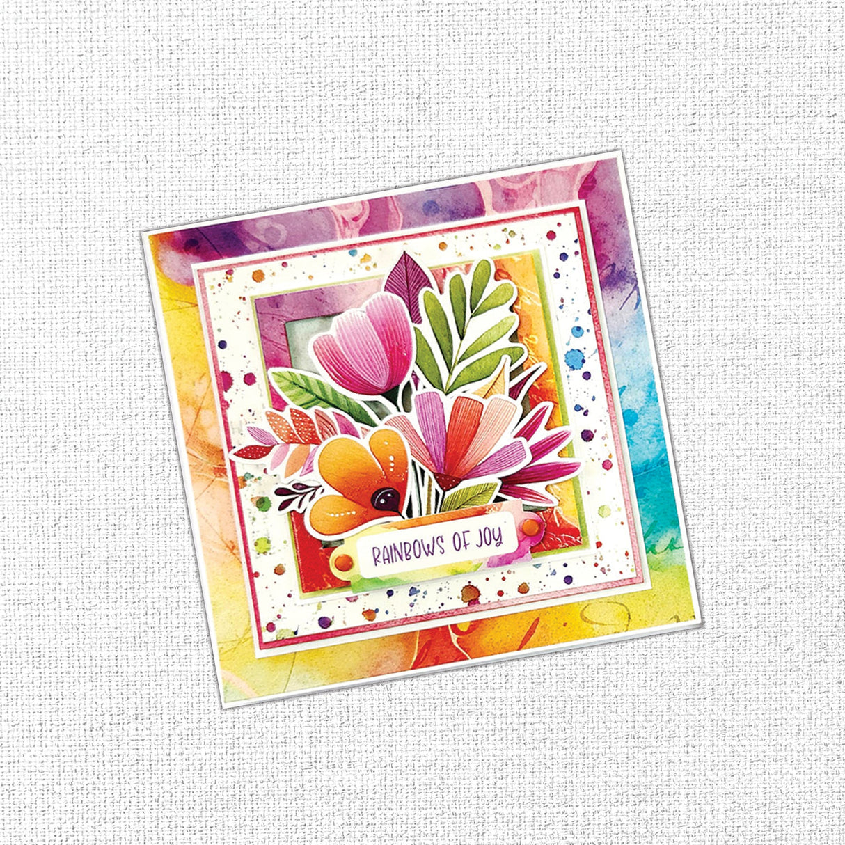 Rainbow Village 6x8" Embossed Die Cuts 35343 - Paper Rose Studio