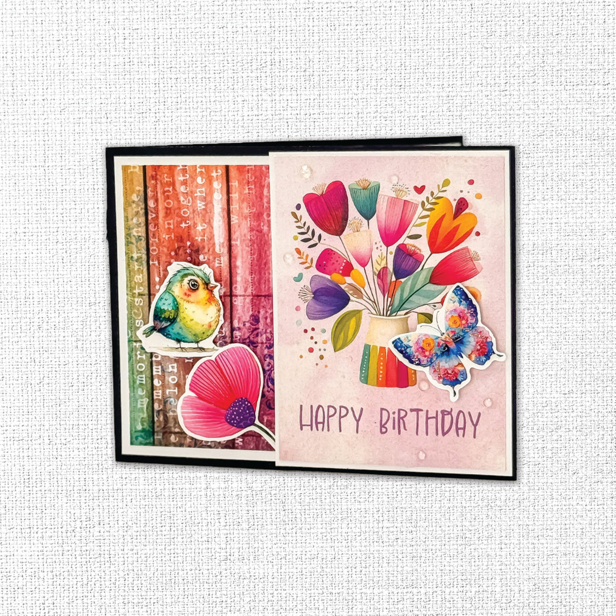 Rainbow Village 6x8" Embossed Die Cuts 35343