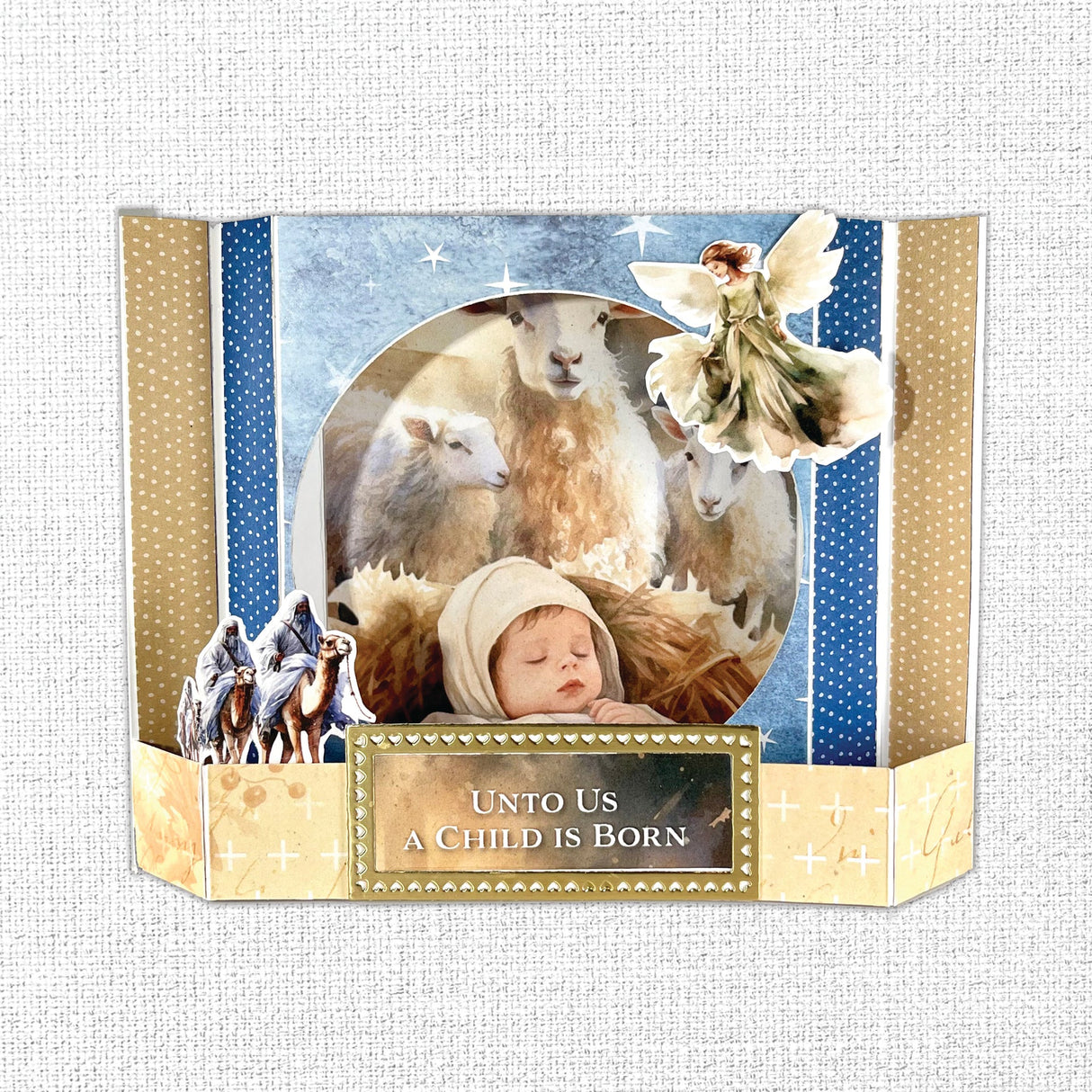 Joy to the World 6x8" Embossed Die Cuts 35524
