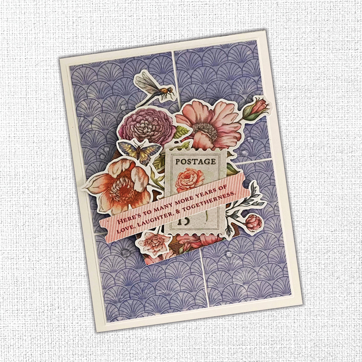 Words of Wisdom 6 x 8" Floral Embossed Die Cuts 35638
