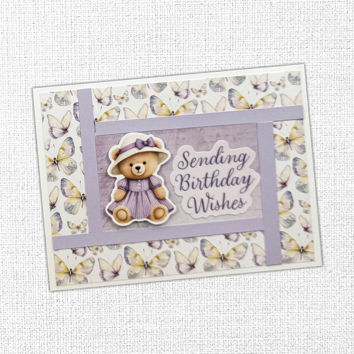 Petals & Pansies Teddies 6x8" Embossed Die Cuts 36463