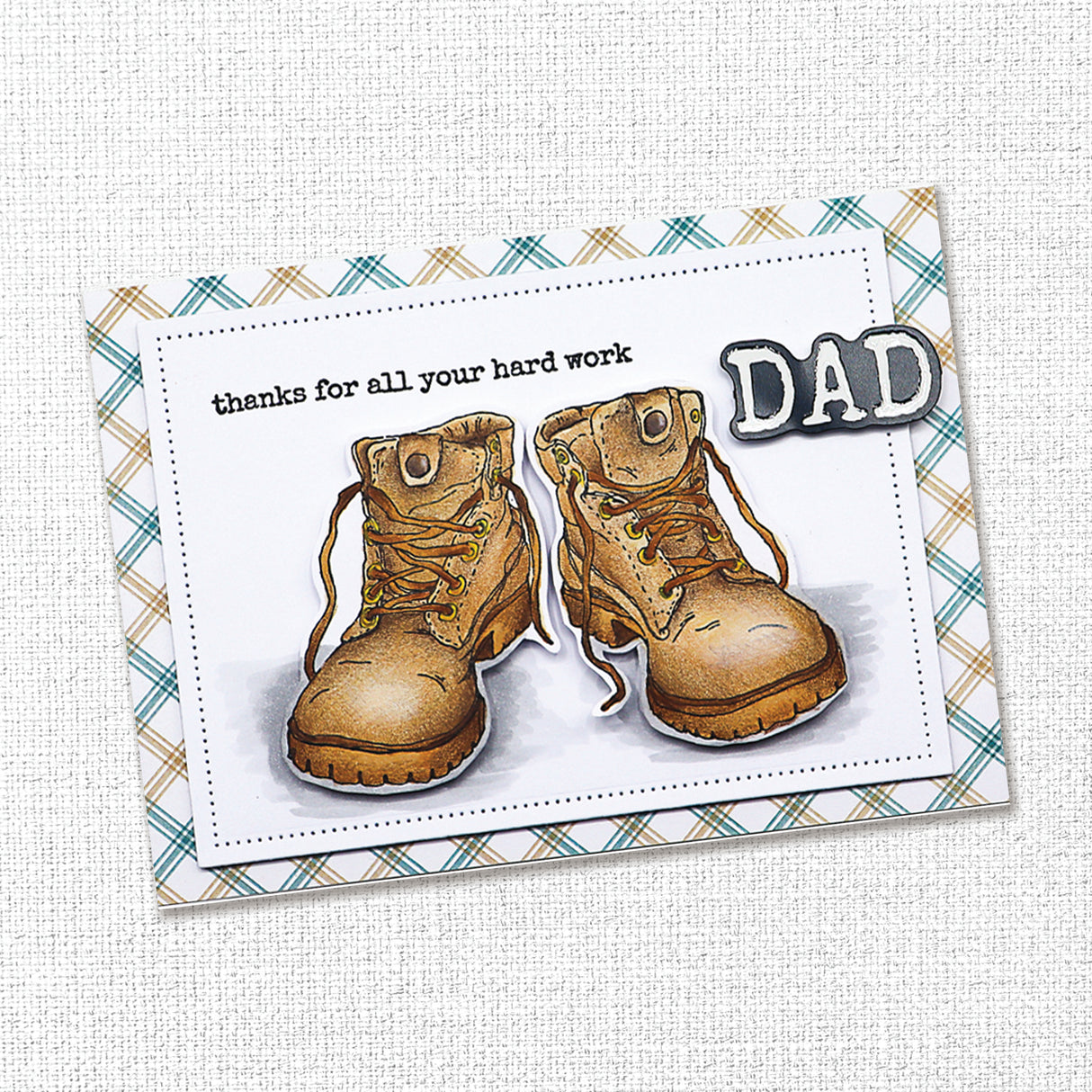 Work Boots 4x4" Clear Stamp Set 18330