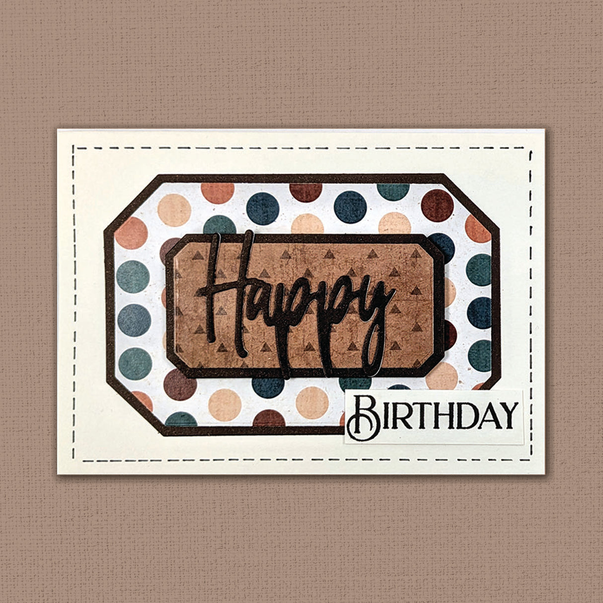 Tall Script Words Happy Birthday Metal Cutting Die 26101