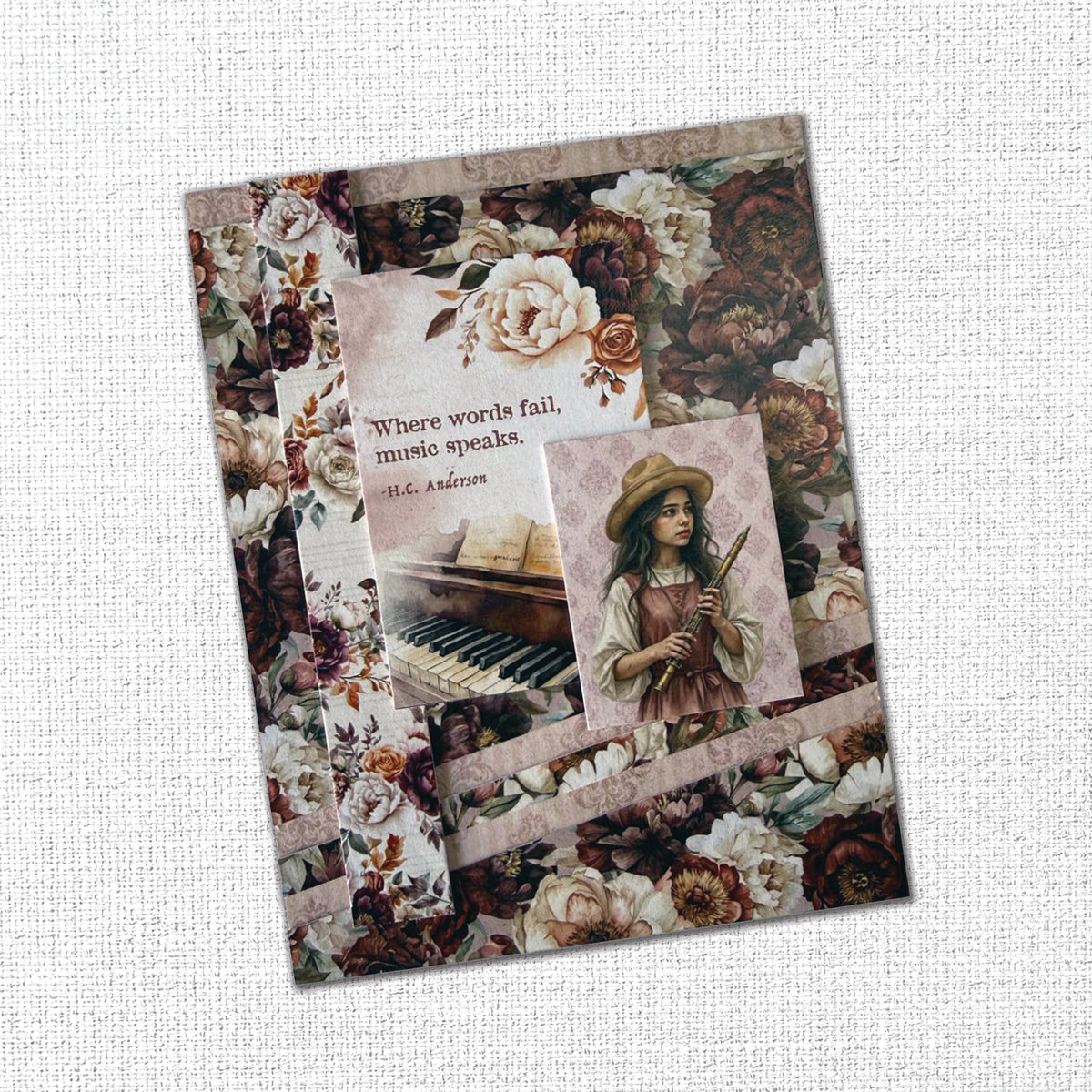 Melody & Memories Basics 12x12 Paper Collection 37411