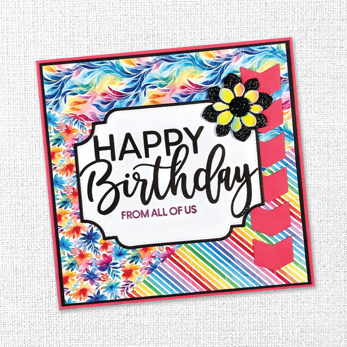 Rainbow Garden Embossed Die Cuts 31698 - Paper Rose Studio