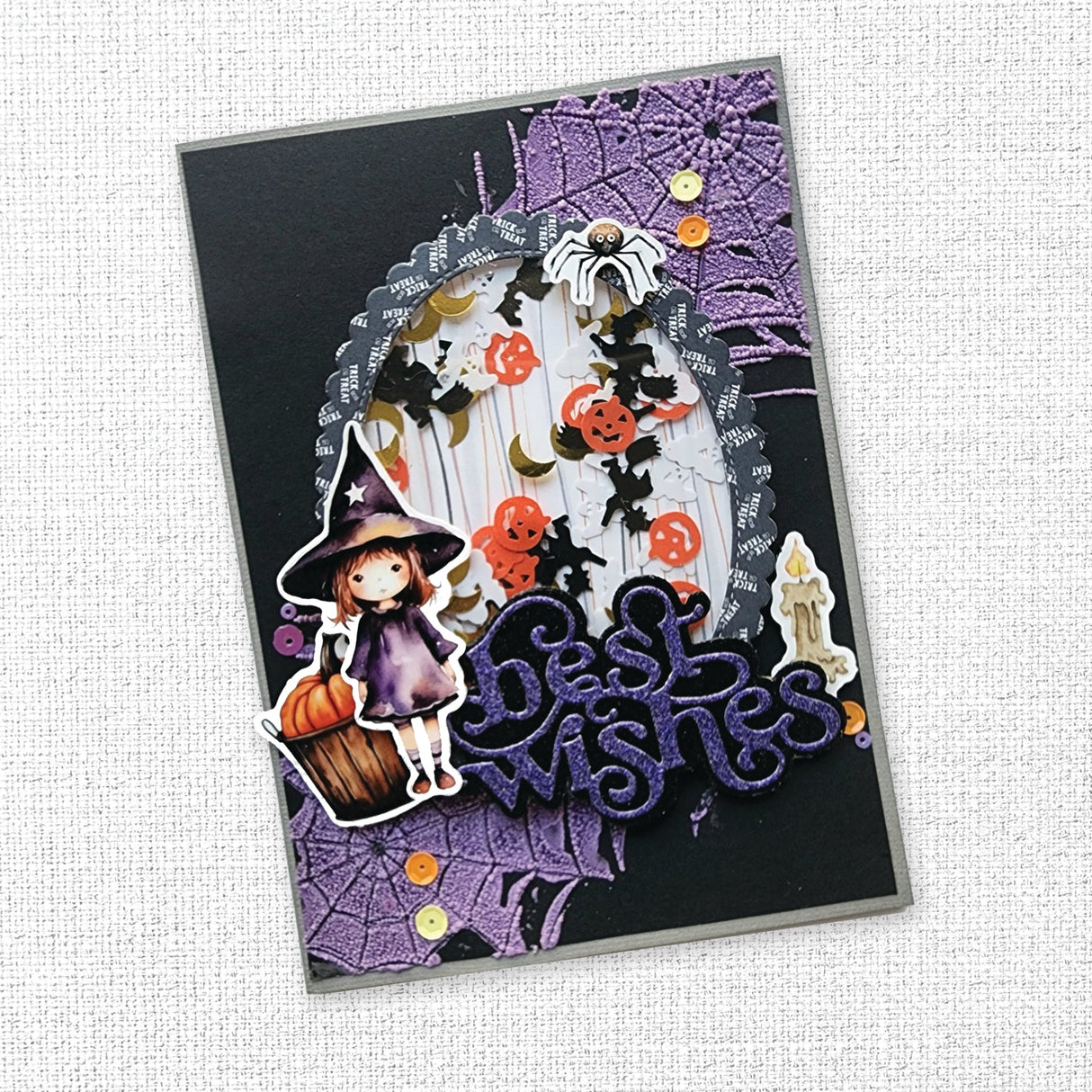 Large Layered Script Best Wishes Metal Cutting Die 32517 - Paper Rose Studio