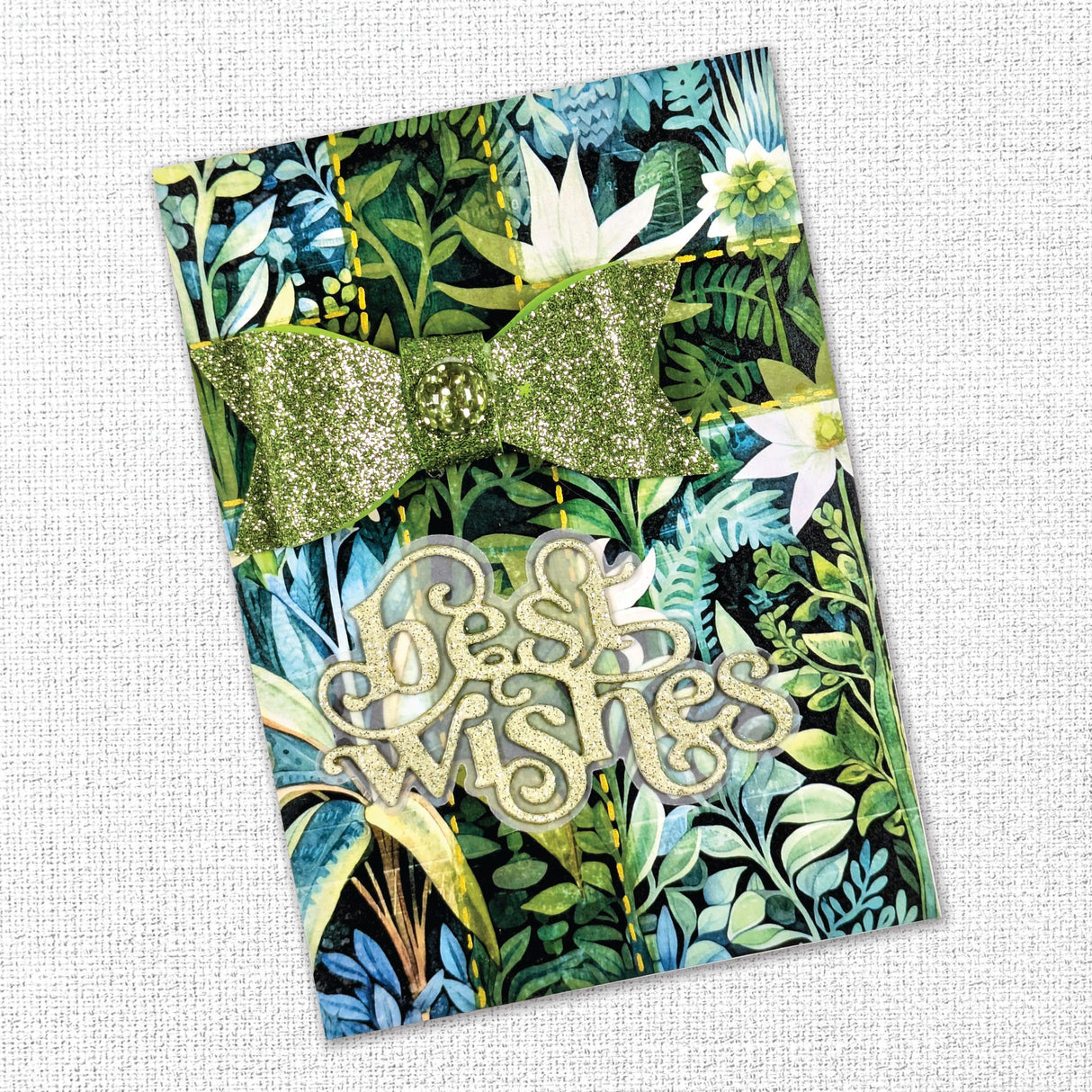 Large Layered Script Best Wishes Metal Cutting Die 32517 - Paper Rose Studio