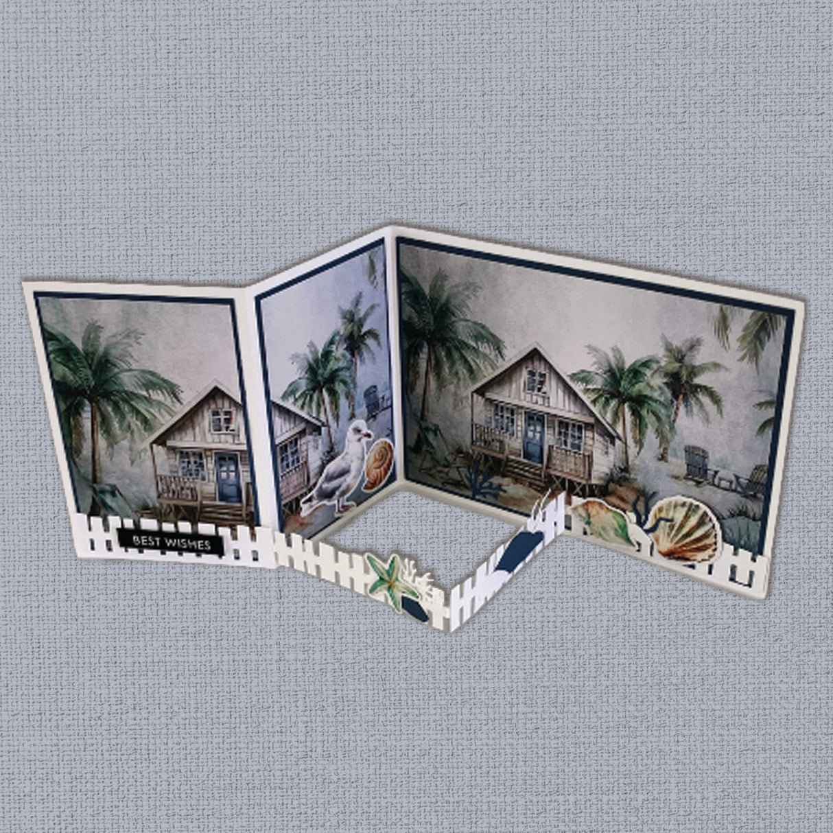 Wood Beach Fence Metal Cutting Die 22768