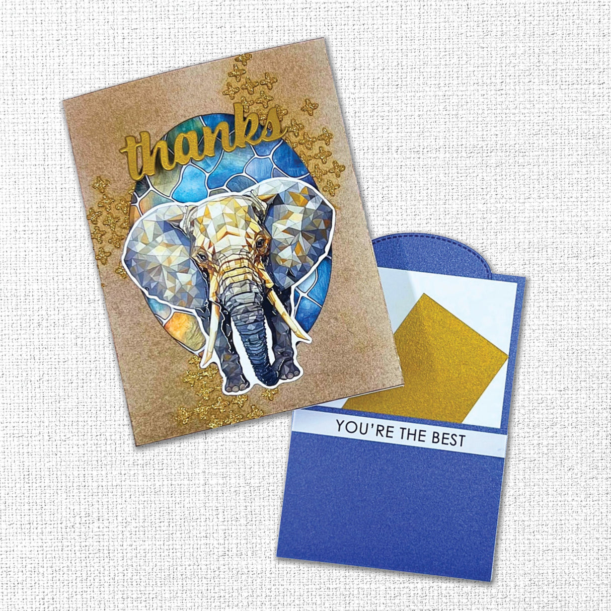 Oval Window Tri Fold White Card Bases - 4.25 x 5.5" - 10 pieces 34596 - Paper Rose Studio