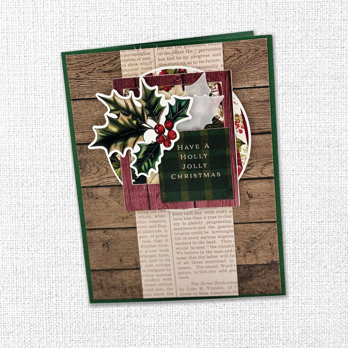 Christmas Holly Embossed Die Cuts 35163 - Paper Rose Studio