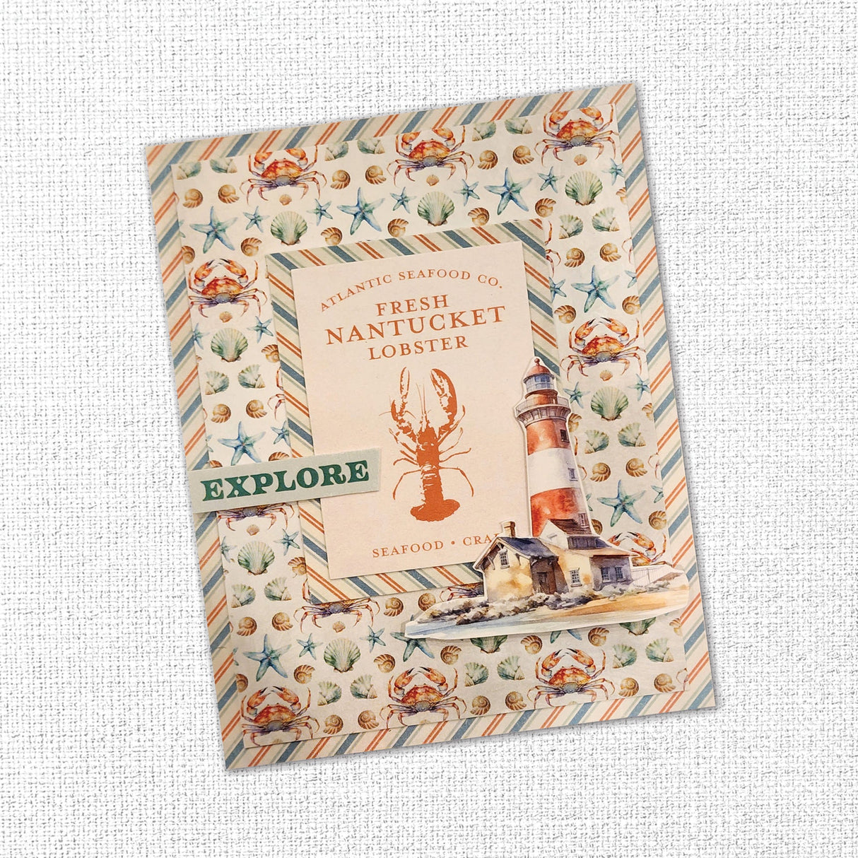 Seaside Memories Papercuts Cardmaking Kit 35359 - Paper Rose Studio