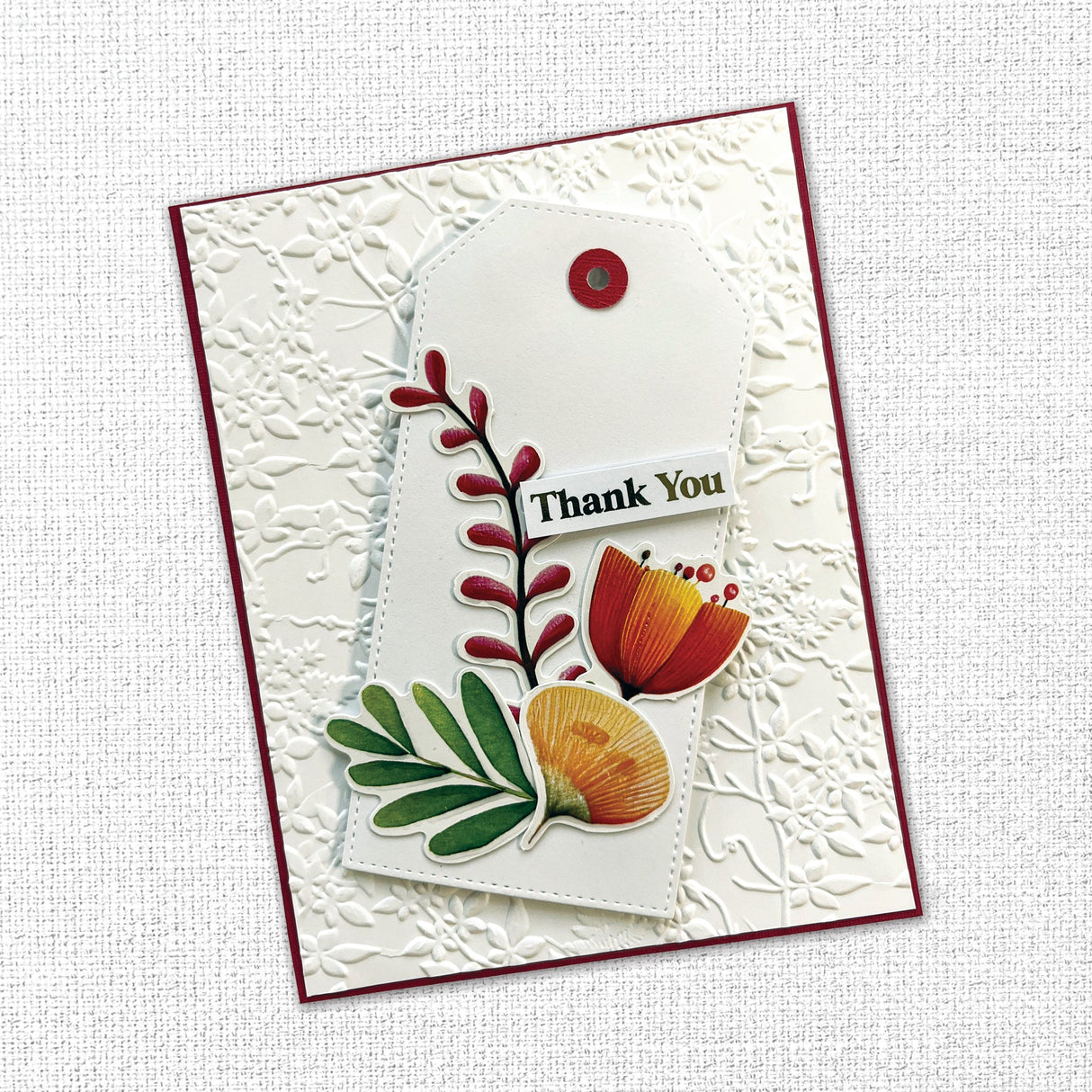Rainbow Village 6x8" Small Floral Embossed Die Cuts 35433 - Paper Rose Studio