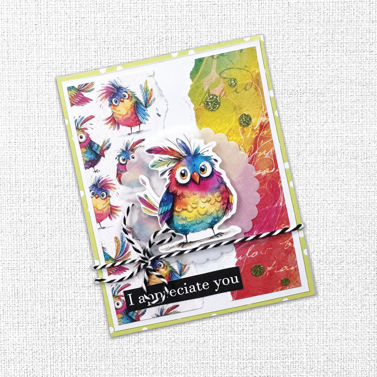 Rainbow Village 6x8" Birds Embossed Die Cuts 35350 - Paper Rose Studio
