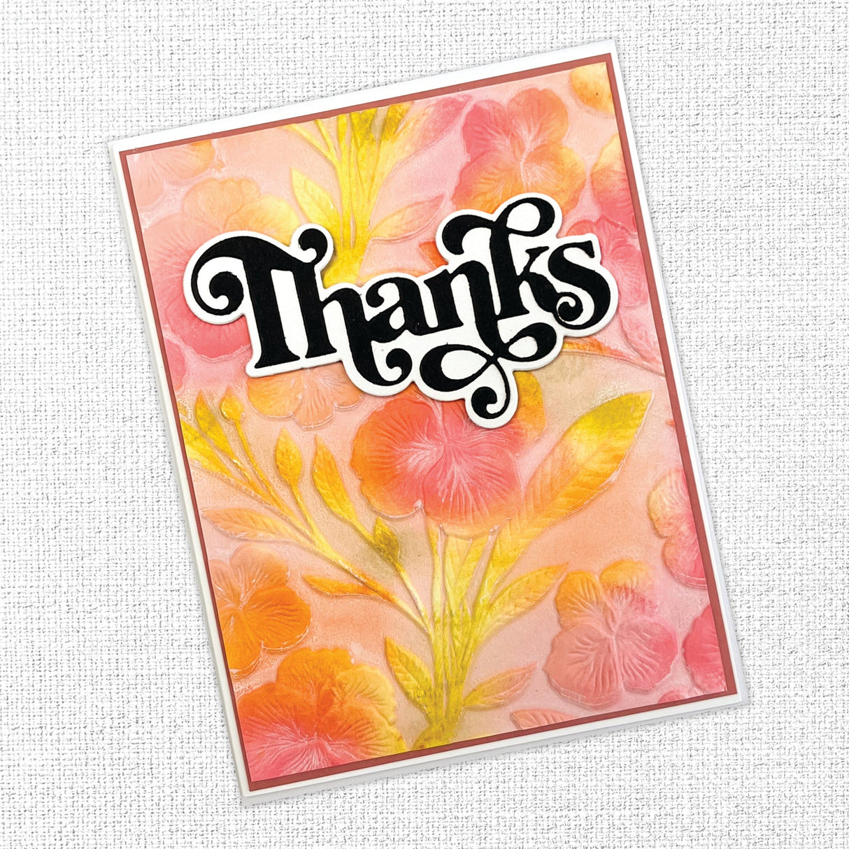 Perfect Pansies 3D Embossing Folder 32946 - Paper Rose Studio