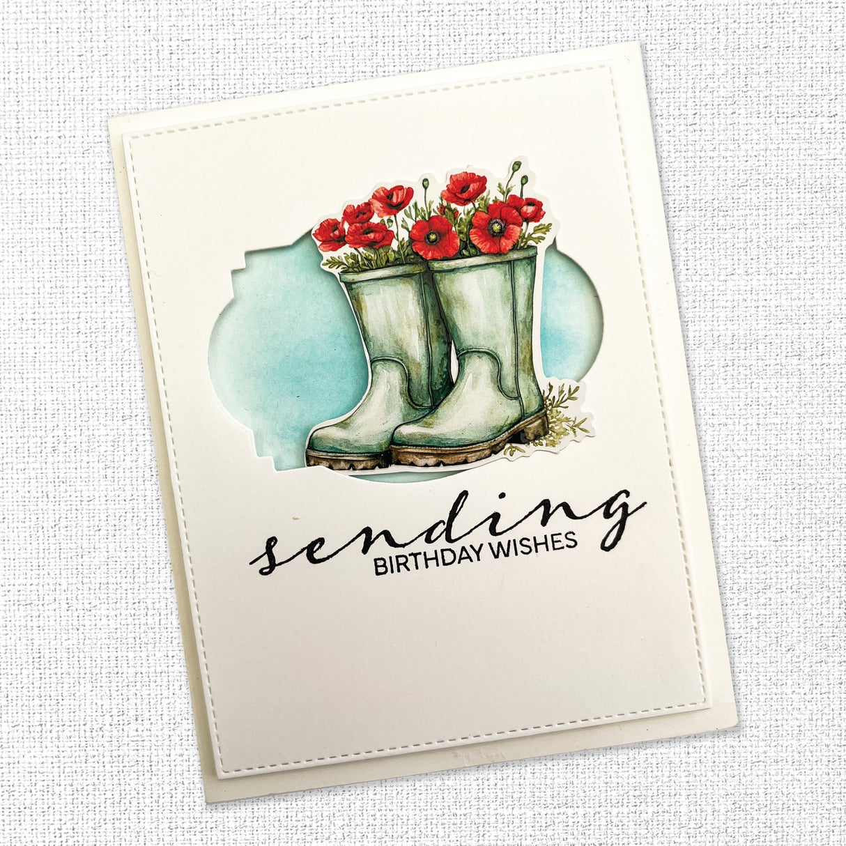 Wishing & Sending Sentiments 4x6" Clear Stamp Set 34395 - Paper Rose Studio