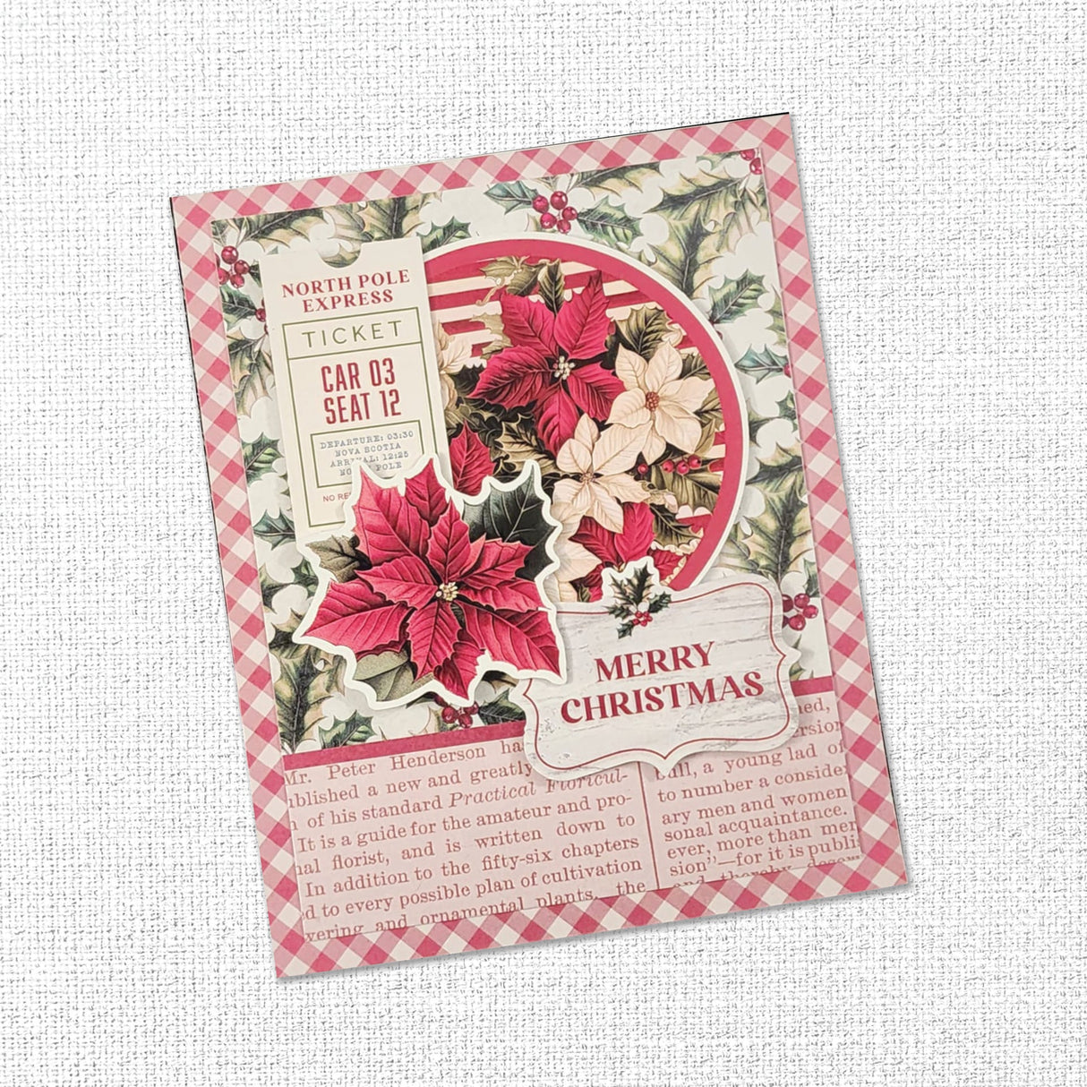 Christmas Holly 6x8" Quick Cards Collection 35172 - Paper Rose Studio
