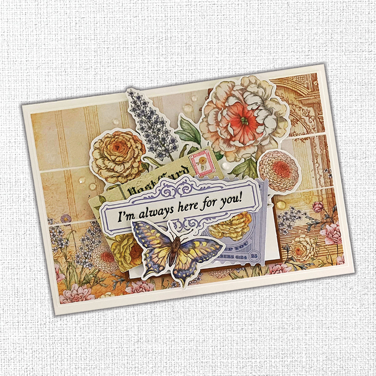 Words of Wisdom 6 x 8" Floral Embossed Die Cuts 35638
