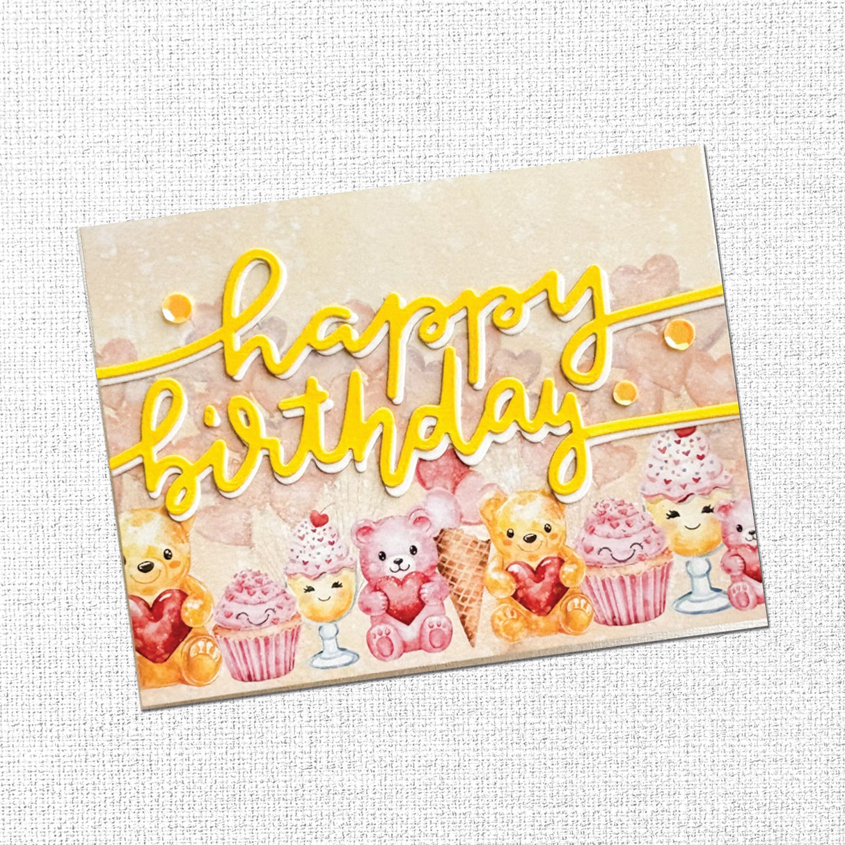 Slimline Happy Birthday Metal Die 28870 DISCONTINUED - Paper Rose Studio