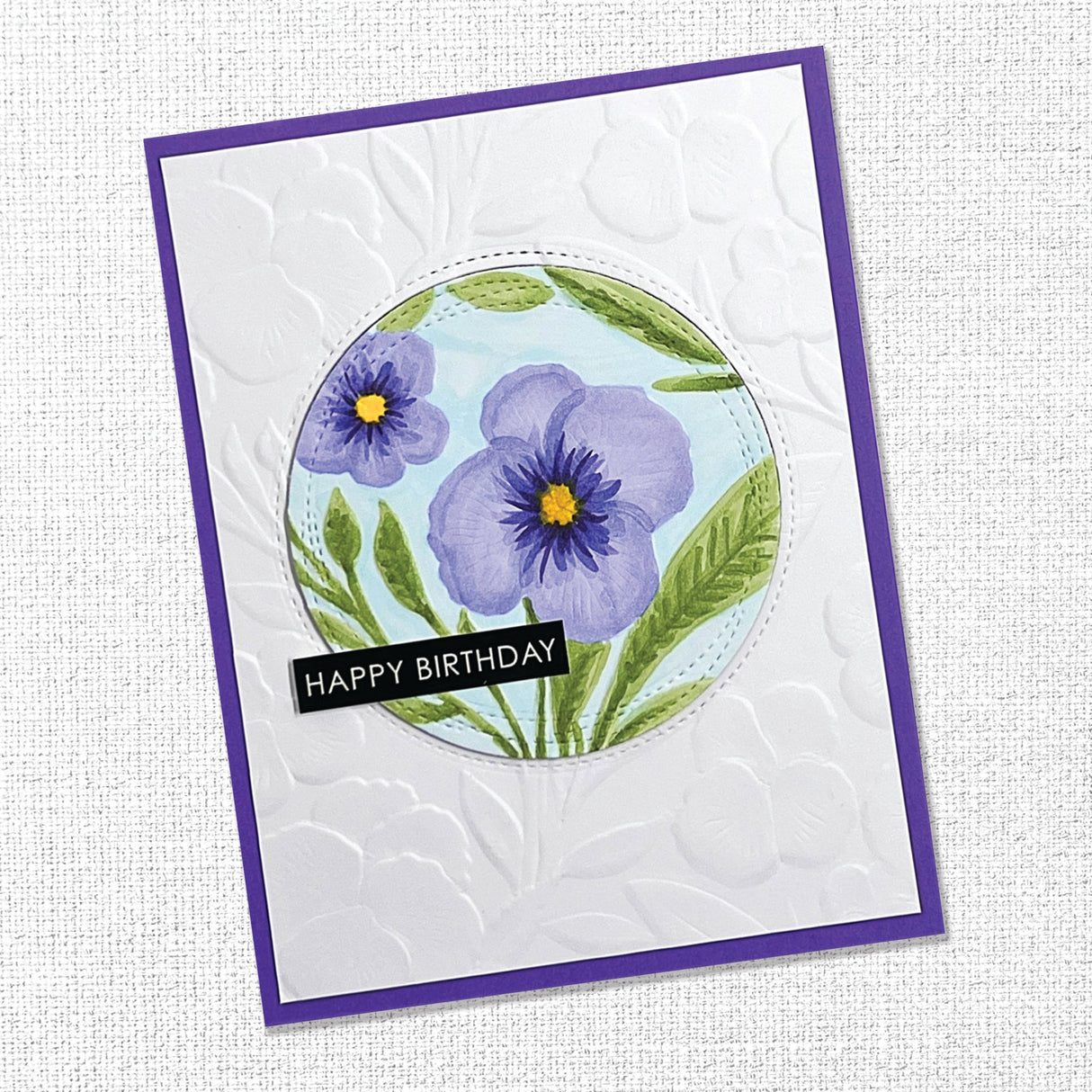 Perfect Pansies 3D Embossing Folder 32946 - Paper Rose Studio