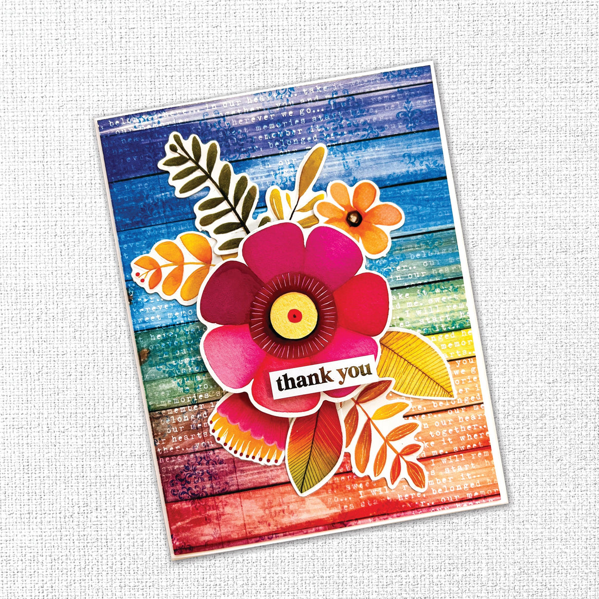 Rainbow Village 6x8" Large Floral Embossed Die Cuts 35436