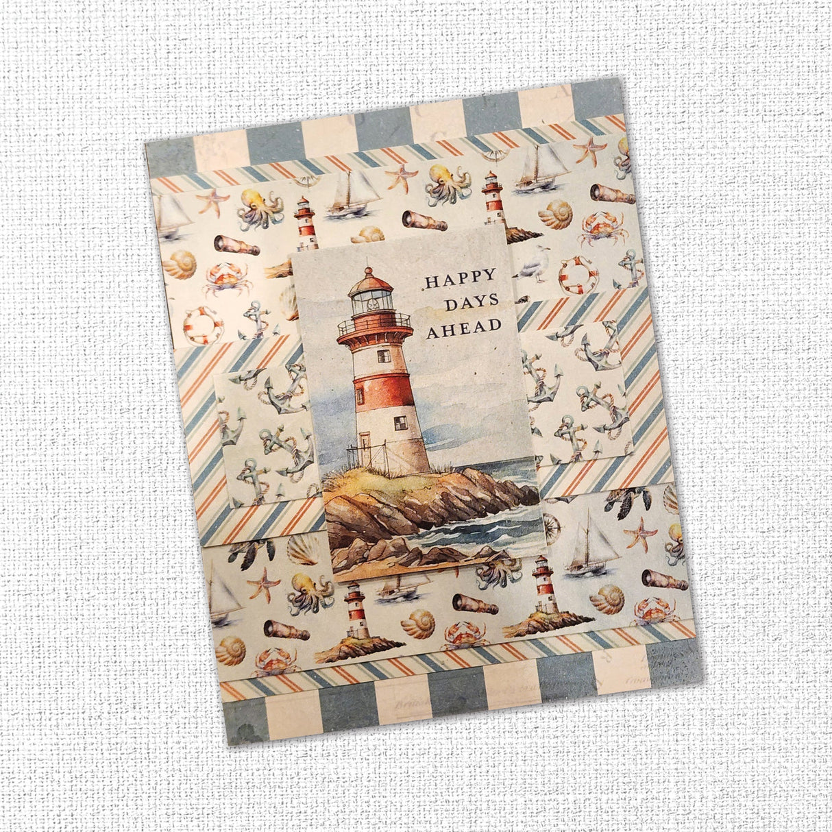 Seaside Memories Papercuts Cardmaking Kit 35359 - Paper Rose Studio