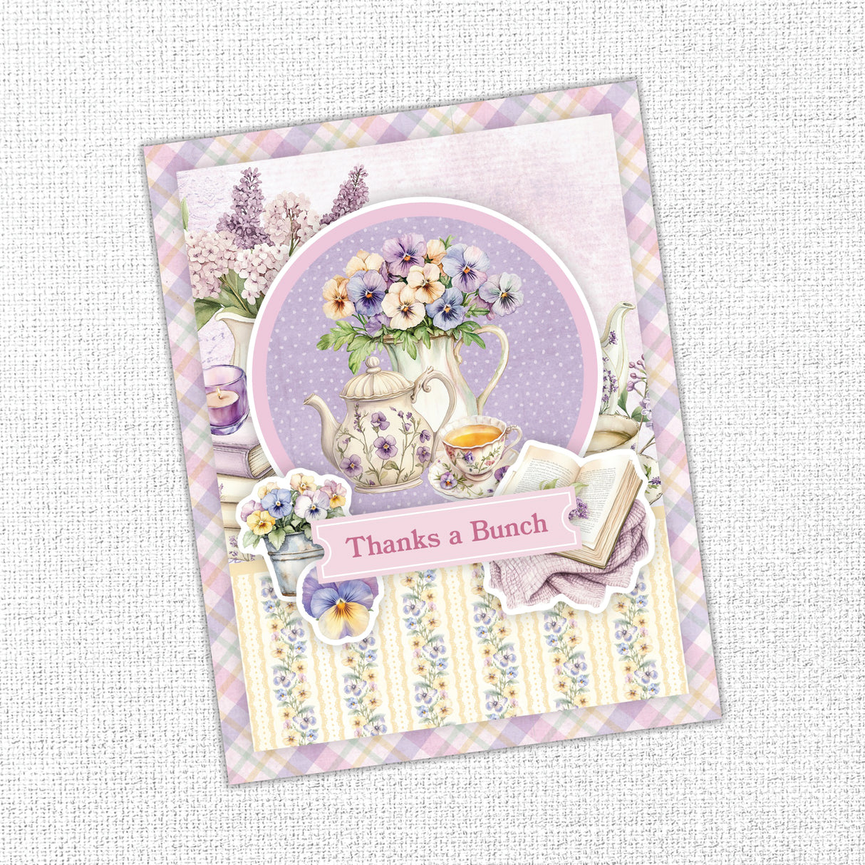 Petals & Pansies 6x8" Quick Cards Kit 36427