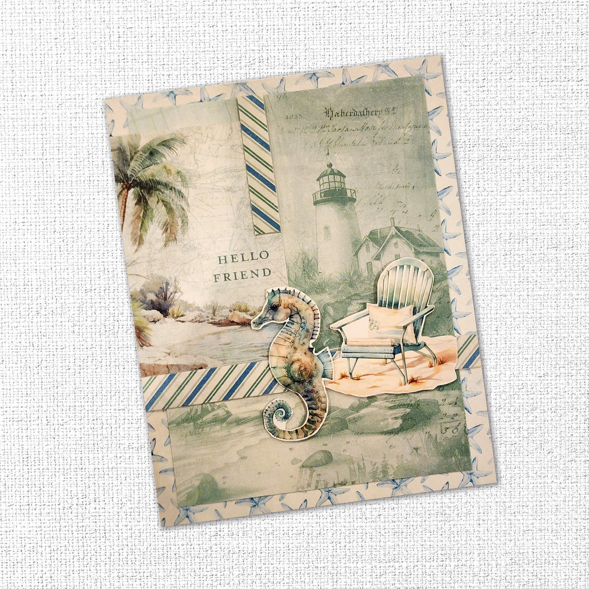 Seaside Memories Papercuts Cardmaking Kit 35359 - Paper Rose Studio