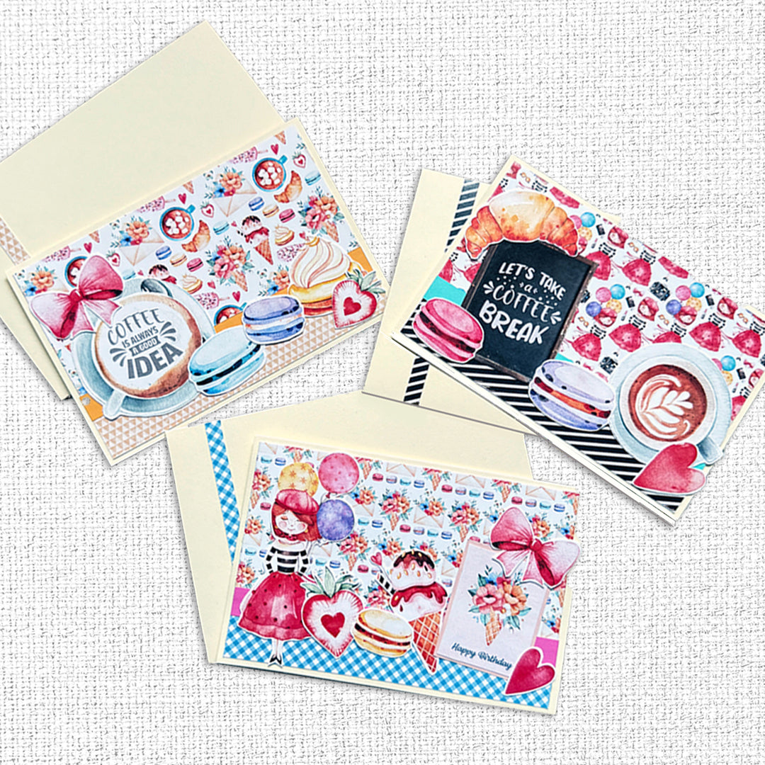 Coffee in Paris Cut Aparts Paper Pack 32301 - Paper Rose Studio