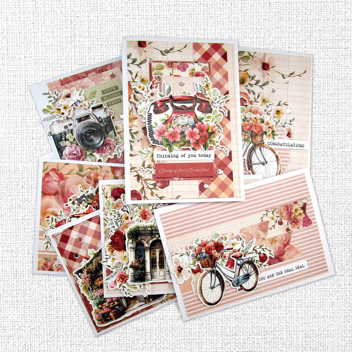 Vintage Rose Tags & Tickets Embossed Die Cuts 33648 - Paper Rose Studio