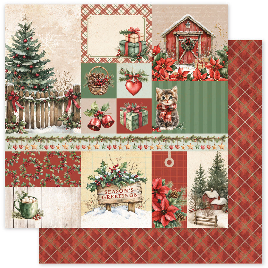 Christmas Tree Farm A 12x12 Paper (12pc Bulk Pack) 35256 - Paper Rose Studio