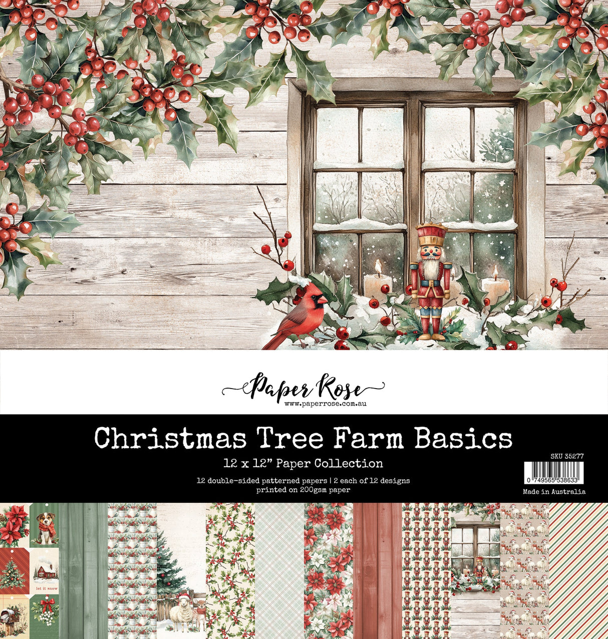 Christmas Tree Farm Basics 12x12 Paper Collection 35277 - Paper Rose Studio