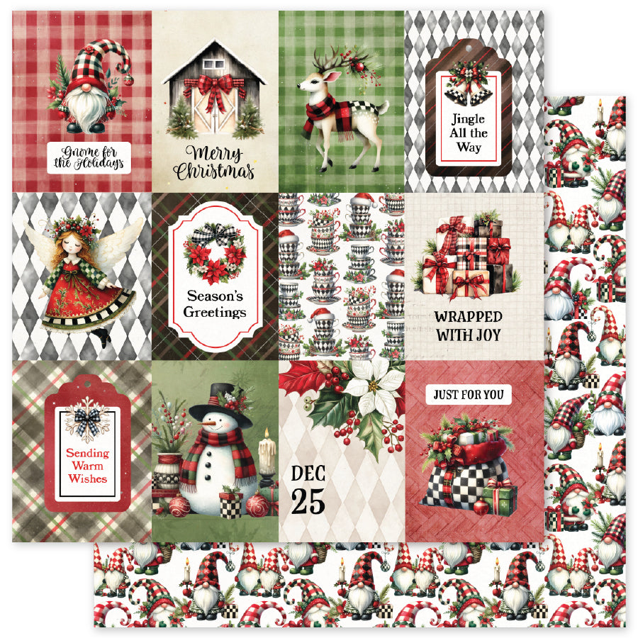 Christmas Wishes C 12x12 Paper (12 pc Bulk Pack) 37093