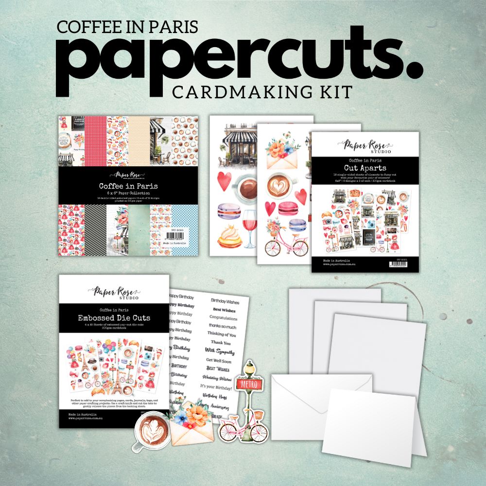 Coffee in Paris Papercuts Kit 32523 - Paper Rose Studio