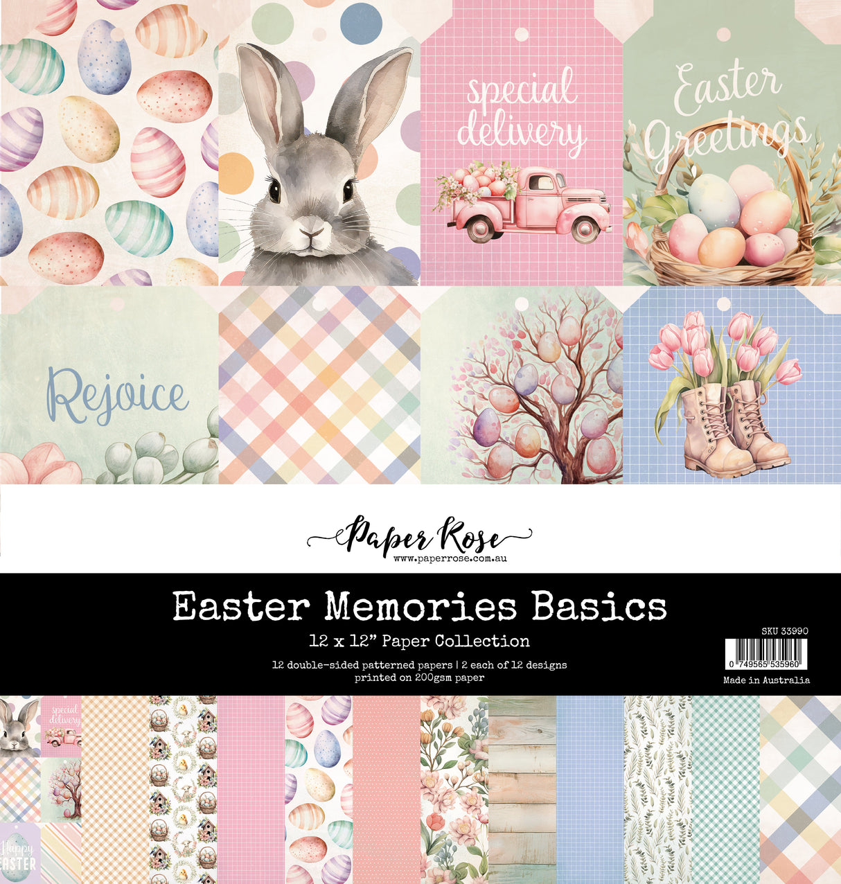 Easter Memories Basics 12x12 Paper Collection 33990 - Paper Rose Studio