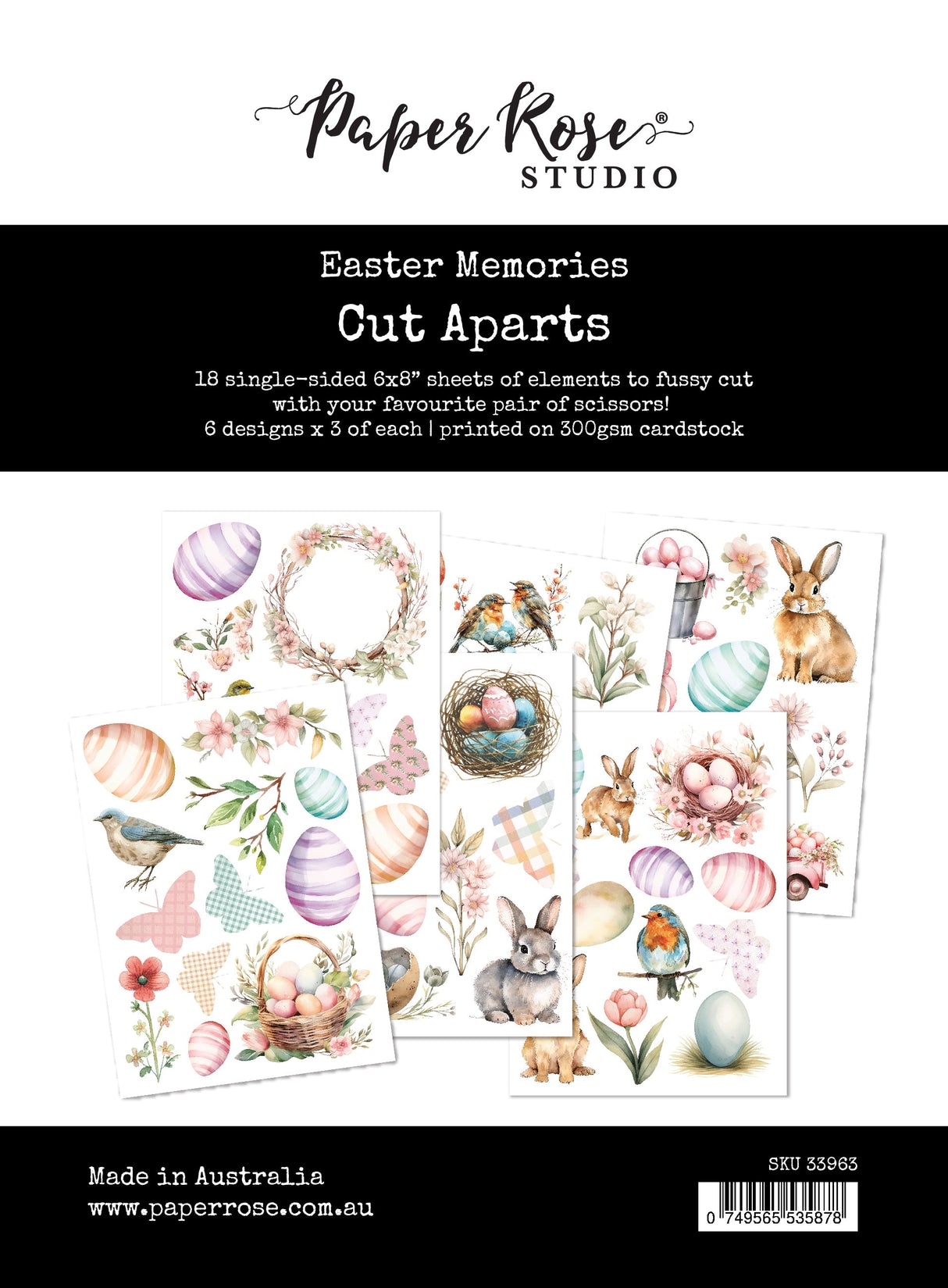Easter Memories Cut Aparts Paper Pack 33963 - Paper Rose Studio