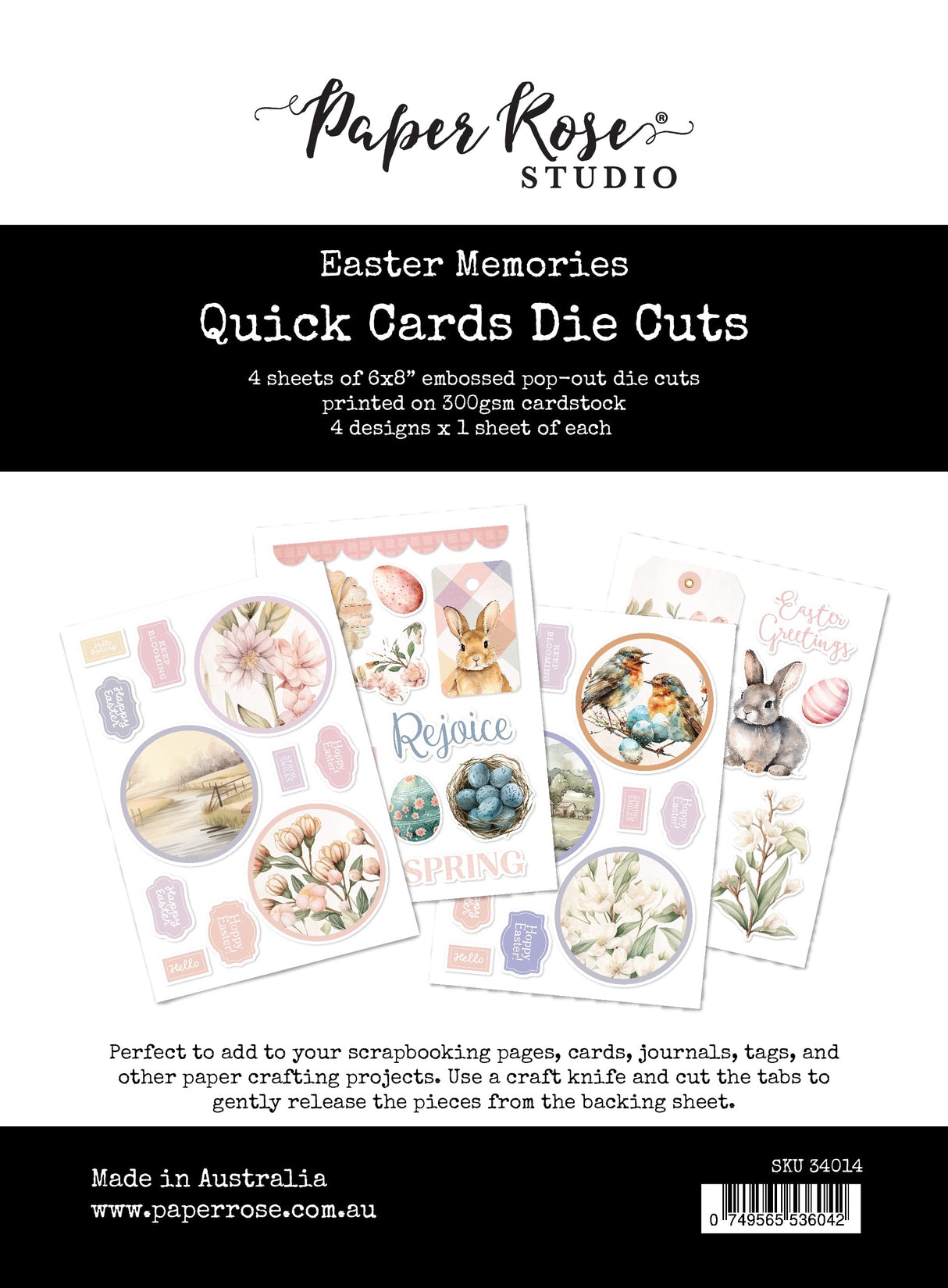 Easter Memories 6x8" Quick Cards Die Cuts 34014 - Paper Rose Studio