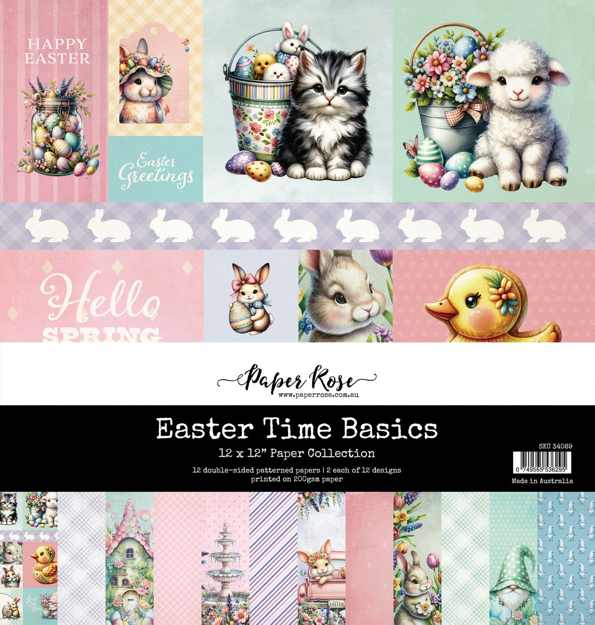Easter Time Basics 12x12 Paper Collection 34089 - Paper Rose Studio