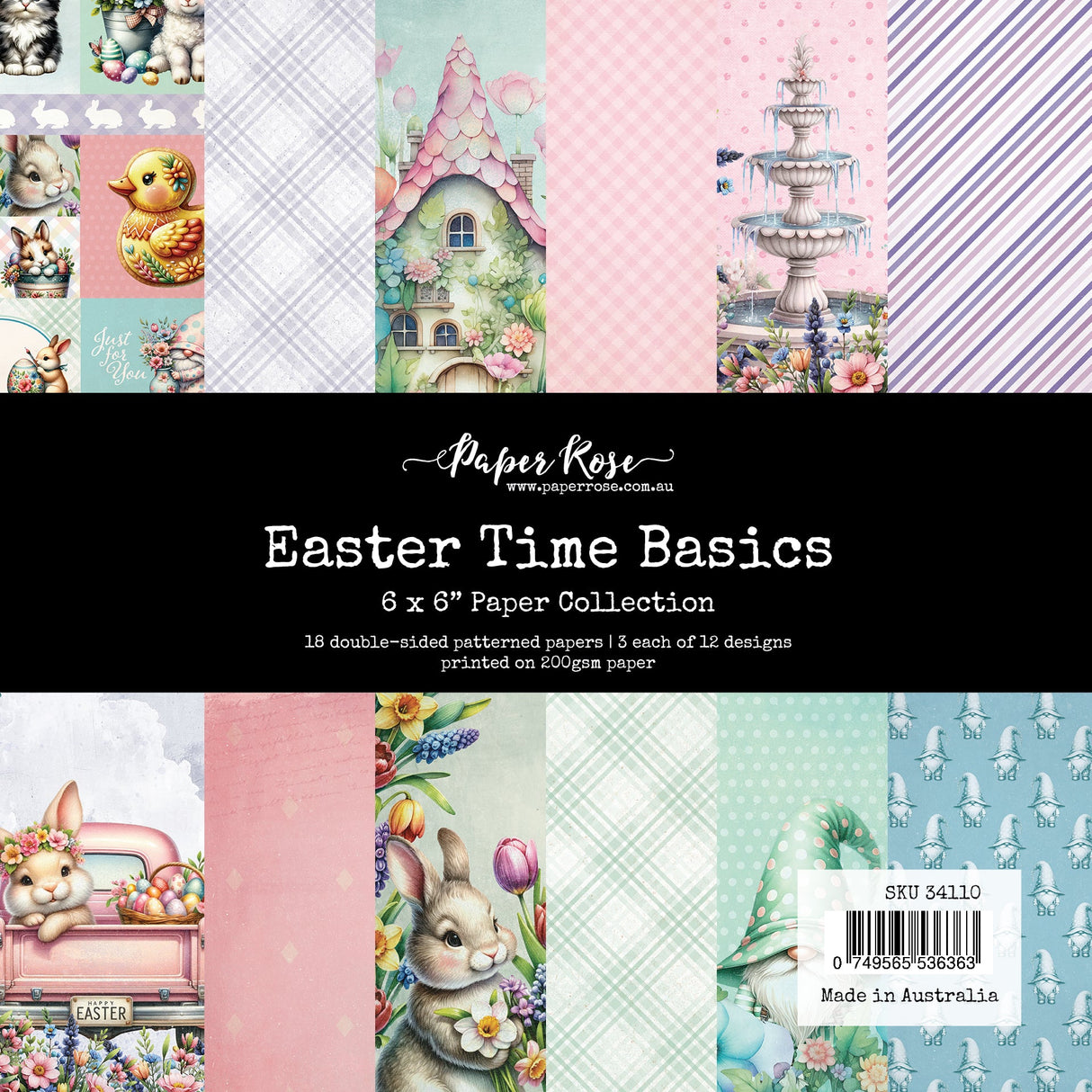 Easter Time Basics 6x6 Paper Collection 34110 - Paper Rose Studio