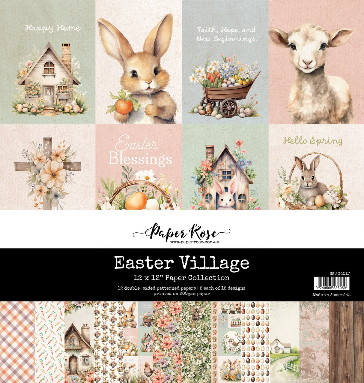 Easter Village 12x12 Paper Collection 34017 - Paper Rose Studio