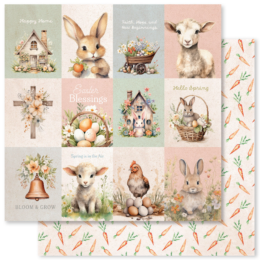 Easter Village A 12x12 Paper (12pc Bulk Pack) 34020 - Paper Rose Studio