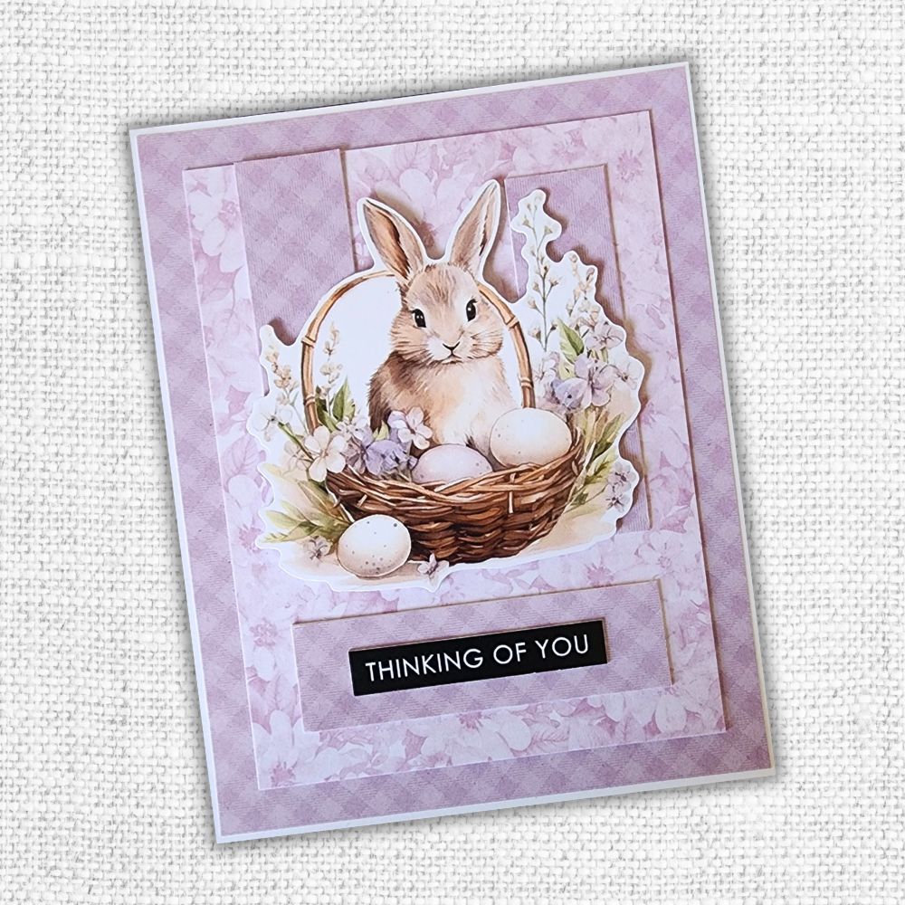Papercuts Cardmaking Kit - February 2025 Easter Village 34131 - Paper Rose Studio