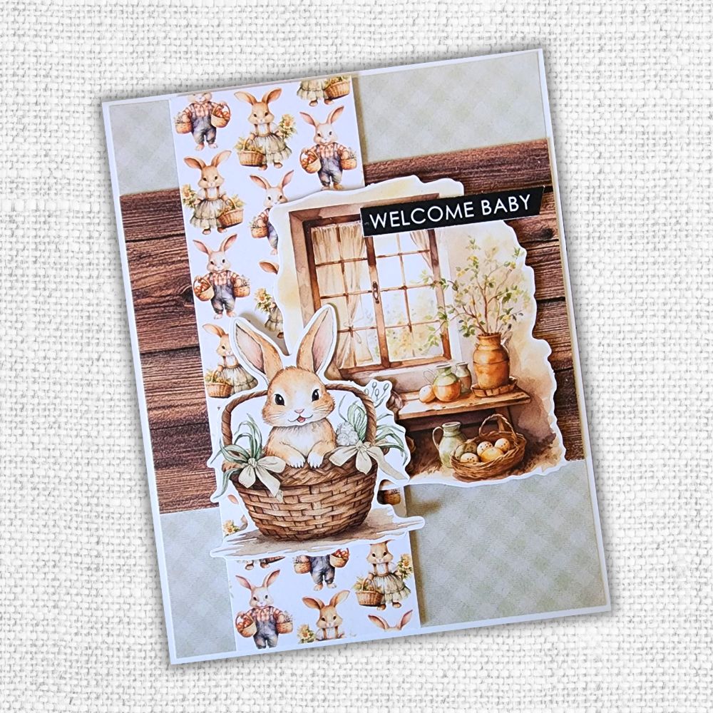 Papercuts Cardmaking Kit - February 2025 Easter Village 34131 - Paper Rose Studio