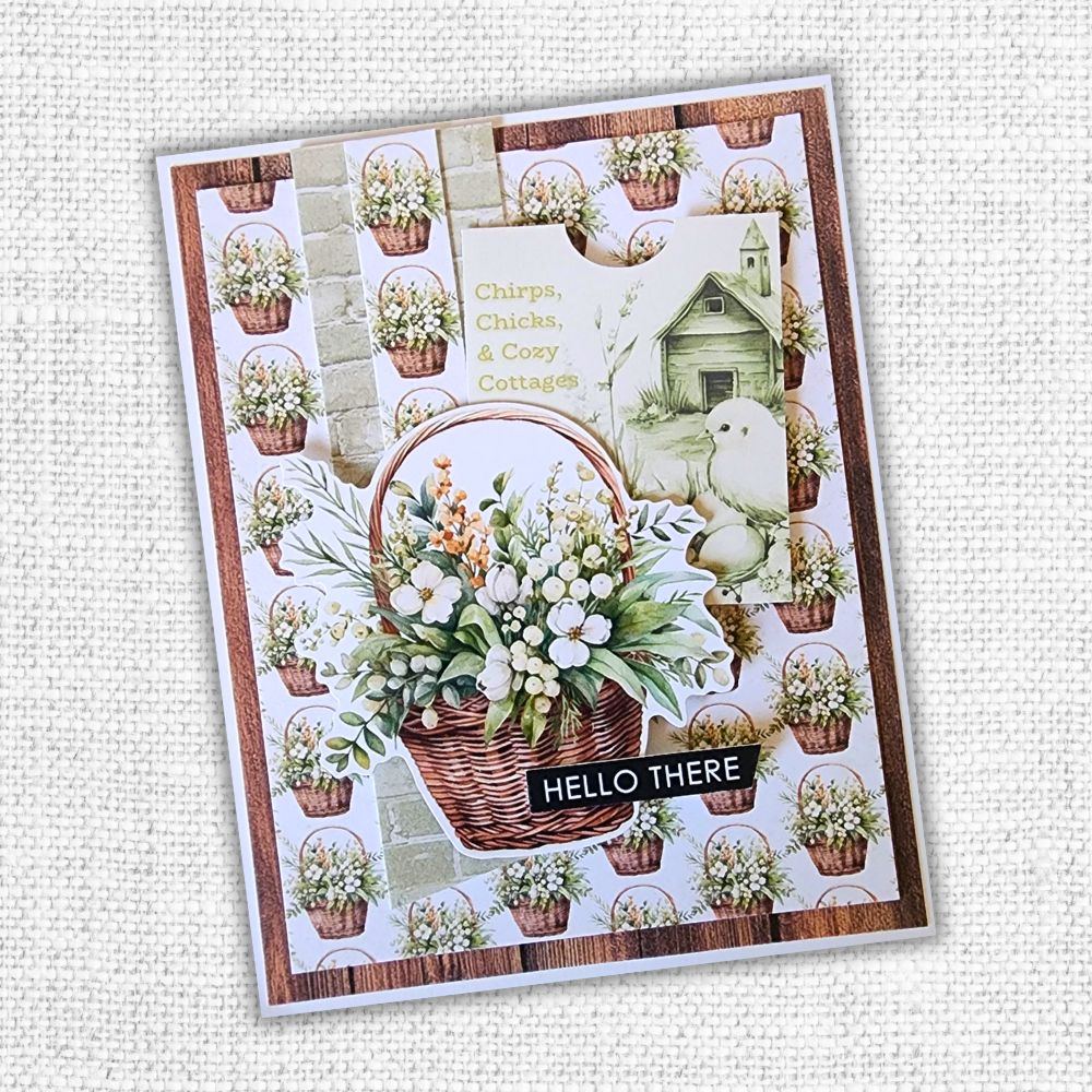 Papercuts Cardmaking Kit - February 2025 Easter Village 34131 - Paper Rose Studio