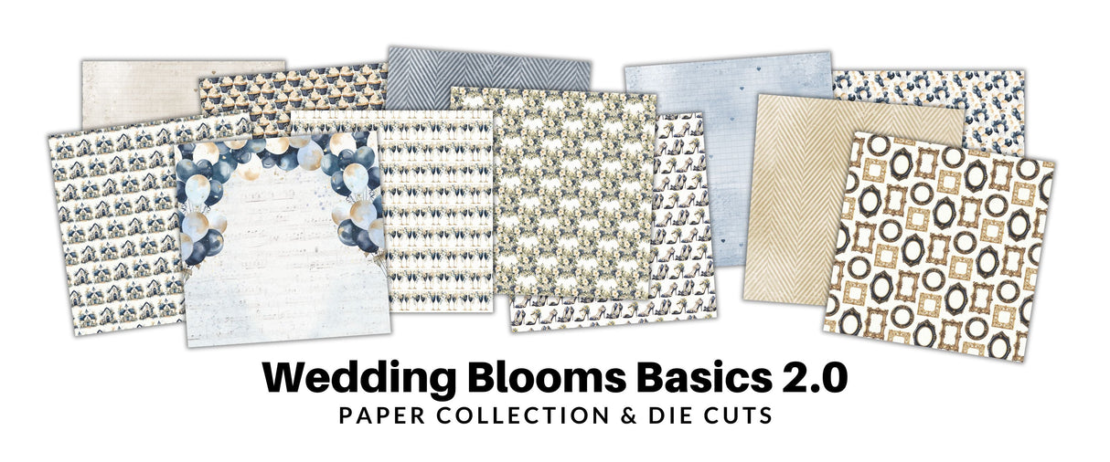 Wedding Blooms Basics 2.0 12x12 Paper Collection 34485 - Paper Rose Studio